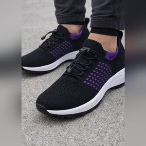Comfort Wear Black and Purple Women's Athletic Shoes Size 7.5